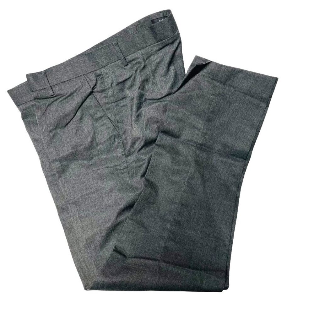 Splash Mens Formal Dress Pant Trousers Gray Size 34 u